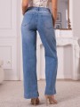 Spodnie JEANSY Wide Leg Gładkie DARINA - Blue