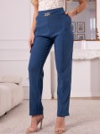 SPODNIE Ozdobna KLAMRA Przeszycia NILA - Jeans