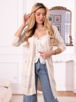 KARDIGAN Lekki Ażurkowy DALIDA - Ecru