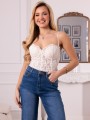 Spodnie JEANSY Wide Leg Gładkie TIANA - Dark Blue