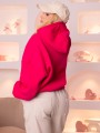 BLUZA Oversize KANGUREK Kaptur MAYLA - Pink