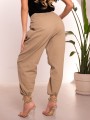 Spodnie OVERSIZE Casual Luźne FIORA - Karmel