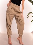 Spodnie OVERSIZE Casual Luźne FIORA - Karmel