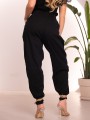 Spodnie OVERSIZE Casual Luźne FIORA - Czarny