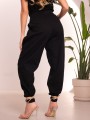 Spodnie OVERSIZE Casual Luźne FIORA - Czarny