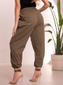 Spodnie OVERSIZE Casual Luźne FIORA - Khaki