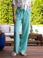 Klasyczne Szerokie spodnie CARA - miętowy