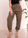 Spodnie OVERSIZE Casual Luźne FIORA - Khaki