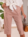 Spodnie Rybaczki z wiązaniem ADILA - BLUSH