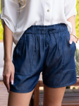 Spodenki SZORTY na gumce  VERA - gładkie navy