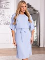 SUKIENKA Wiązanie MIDI Ściągacz AMANI - Baby blue