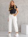 Bawełniany T-shirt z nadrukiem summer time KEMI - grafit