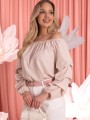 BLUZKA Hiszpanka MARSZCZENIA ELIRA - Beige