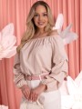 BLUZKA Hiszpanka MARSZCZENIA ELIRA - Beige