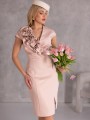 SUKIENKA Falbana MIDI Ozdoba VELORA - beige