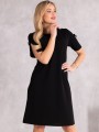 Elegancka SUKIENKA z kokardą ALICA - czarny