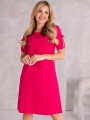 Elegancka SUKIENKA z kokardą ALICA - fuksja