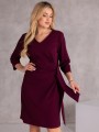 Elegancka SUKIENKA z wiązaniem ZELIA - jagoda