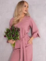 KOMPLET Elegancki WIĄZANIE Przeszycia CIRA - Blush