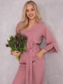 KOMPLET Elegancki WIĄZANIE Przeszycia CIRA - Blush