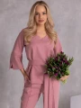 KOMPLET Elegancki WIĄZANIE Przeszycia CIRA - Blush