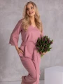 KOMPLET Elegancki WIĄZANIE Przeszycia CIRA - Blush