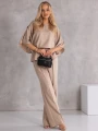 KOMPLET Elegancki ŚCIĄGACZ Rozcięcia EVELIA - Beż