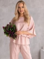 KOMPLET Elegancki ŚCIĄGACZ Rozcięcia EVELIA - Puder