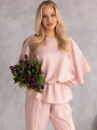 KOMPLET Elegancki ŚCIĄGACZ Rozcięcia EVELIA - Puder