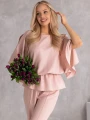 KOMPLET Elegancki ŚCIĄGACZ Rozcięcia EVELIA - Puder