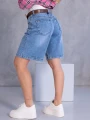 SPODENKI Jeansowe SZEROKIE Pasek ELUNARA - Blue