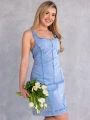 SUKIENKA ALA JEANS na ramiączkach SUMMER - blue