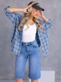 SPODENKI Jeansowe BERMUDY szerokie DITA - blue