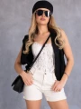 SPODENKI Jeansowe JEANS Podwijane MAILY - Ecru