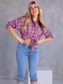 RYBACZKI Wyszczuplające PUSH-UP Jeansowe INDIRA - Blue