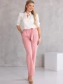 BLUZKA Elegancka WIĄZANIE Stójka CLEO - Biel