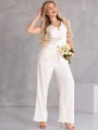 KOMPLET Elegancki MARYNARKA Guziki NASTYA - biel