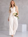 KOMPLET Elegancki MARYNARKA Guziki NASTYA - biel