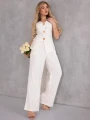 KOMPLET Elegancki MARYNARKA Guziki NASTYA - biel