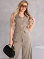 KOMPLET Elegancki MARYNARKA Guziki NASTYA - oliwka