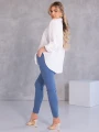 KOSZULA Kieszonka OVERSIZE Kołnierzyk GALATEA - Biel