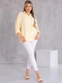 KOSZULA Kieszonka OVERSIZE Kołnierzyk GALATEA - Cytryna