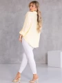 KOSZULA Kieszonka OVERSIZE Kołnierzyk GALATEA - Cytryna