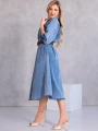 SUKIENKA Midi SZMIZJERKA Ala Jeans DARIYA - blue