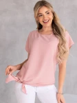 Bluzka Kimono z wiązaniem LOTTA - puder