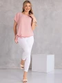Bluzka Kimono z wiązaniem LOTTA - puder