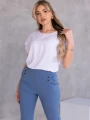 Spodnie GUZIKI Gumka Pas ALEXIS - jeans
