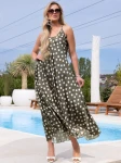 SUKIENKA Prosta Pasuje na Rozmiary S M L XL PAOLA - khaki