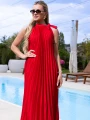 SUKIENKA Plisy Pasuje na Rozmiar M L XL 2XL ISOTTA - red