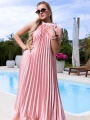SUKIENKA Plisy Pasuje na Rozmiar M L XL 2XL ISOTTA - pink